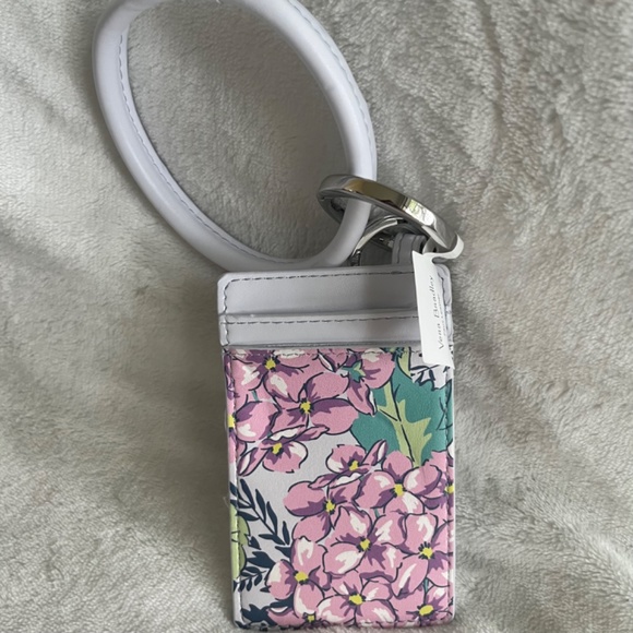 NWT Bracelet Key Ring Card Case - Happy Hydrangeas - Picture 2 of 3